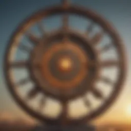 The zodiac wheel displaying the twelve signs