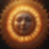 The Sun sign representing vitality and self-expression