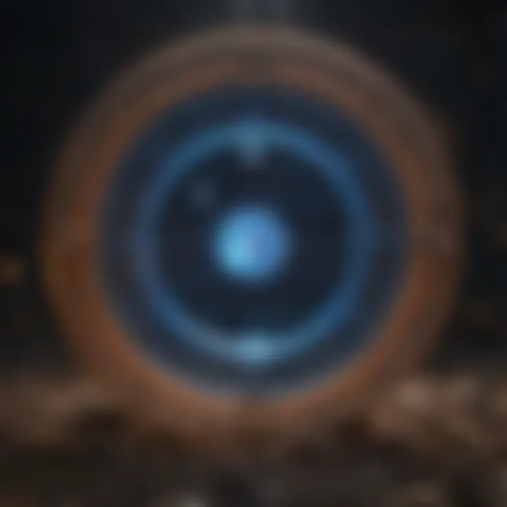 An artistic representation of cosmic energies