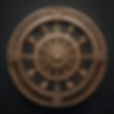Zodiac Wheel and Symbols Illustration of the zodiac wheel with astrological symbols