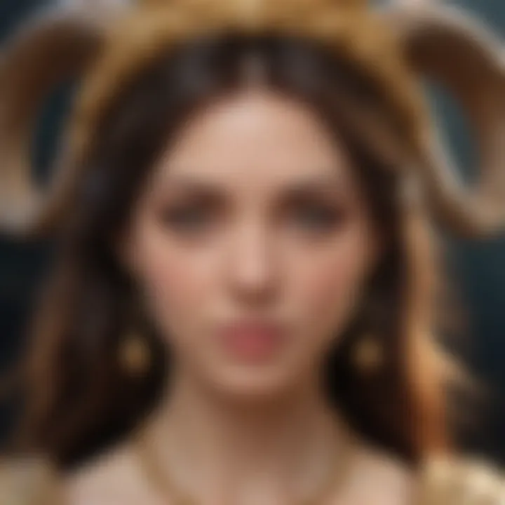 Artistic representation of personality traits associated with Aries