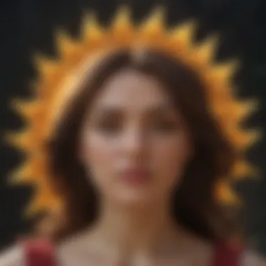 Personality Traits of Sun Signs An artistic representation of personality traits linked to different sun signs.