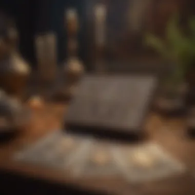 Creating a Tranquil Space for Tarot Reading A serene setting for tarot reading, enhancing focus