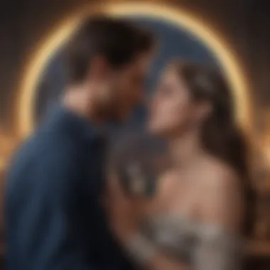 Romantic Dynamics Through Astrology An illustration of romantic dynamics influenced by astrology