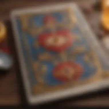 The Significance of Love in Tarot Close-up of a tarot card depicting love