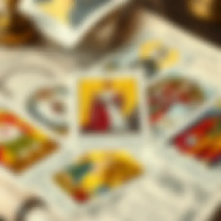 Tarot Cards and Decision-Making A visually appealing representation of tarot cards with a focus on decision-making